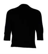 Oscar dela Renta Black Cardigan Shell & Sequin Embellishment