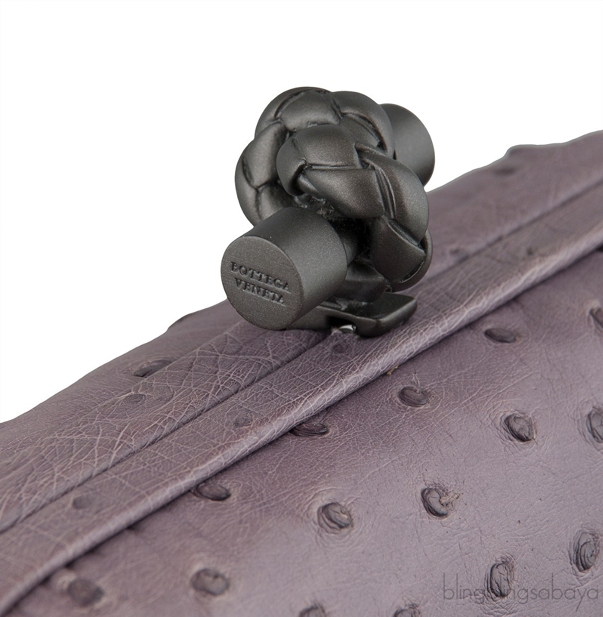 Knot Ostrich Mini Clutch