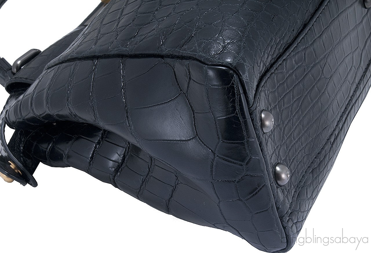 Black Crocodile Small Peek-a-boo
