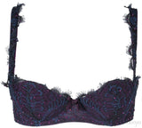 Purple Lace Crystal Bra & Brief