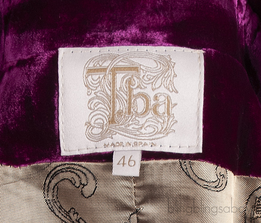 Purple Velvet Trench Coat