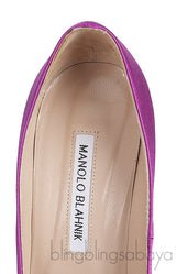 Borlak Fuchsia Satin Heels