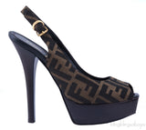 Monogram Slingback Sandals