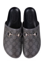 Gucci Grey GG Supreme Horsebit Mules 6