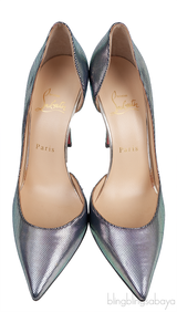 Silver Metallic Iriza Heels