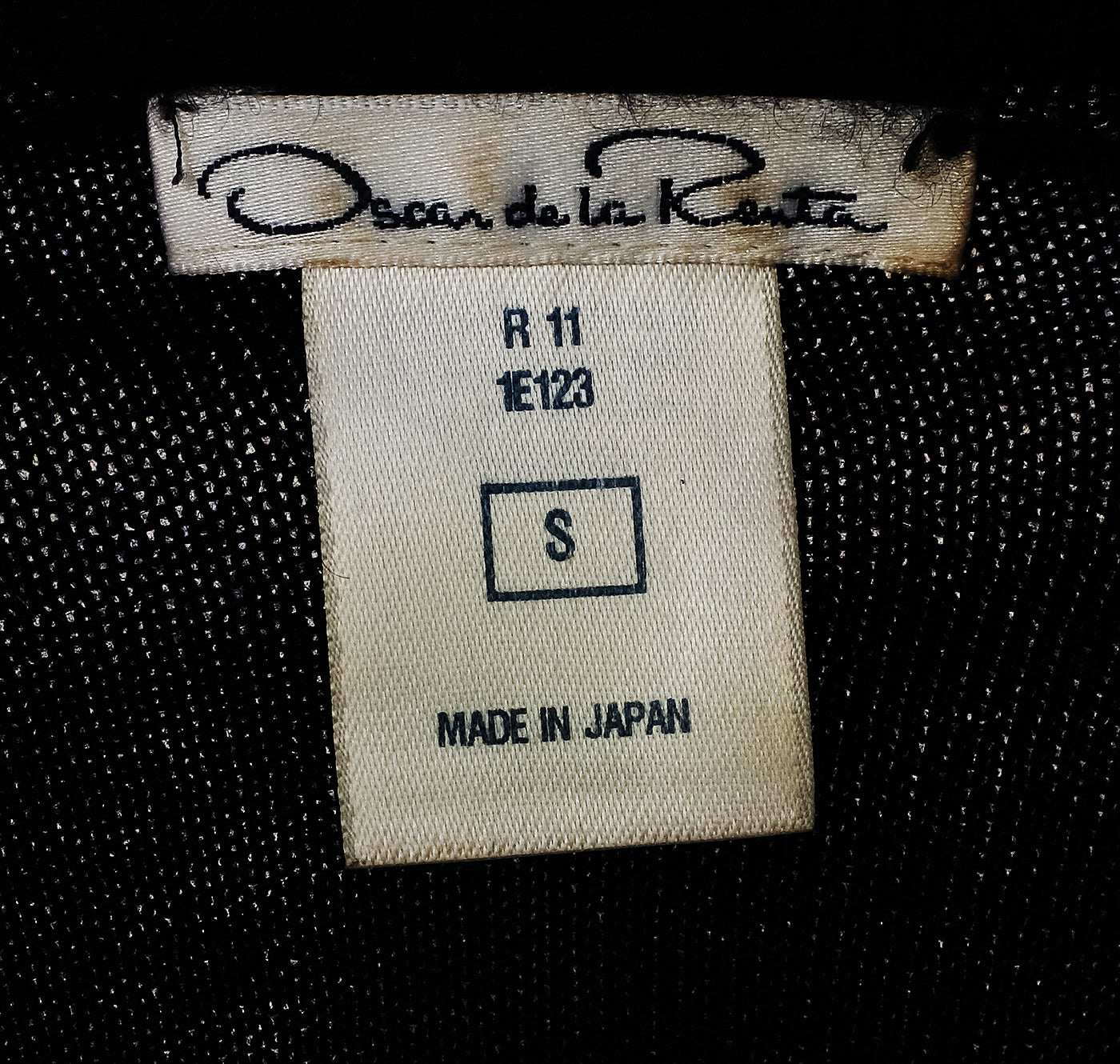 Oscar dela Renta Black Cardigan Shell & Sequin Embellishment