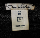 Oscar dela Renta Black Cardigan Shell & Sequin Embellishment