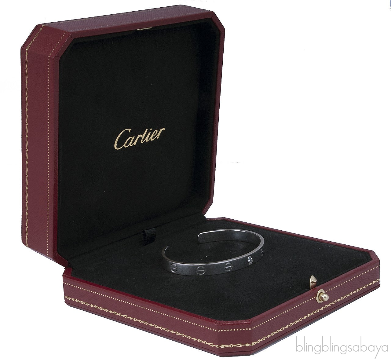 LOVE Open Cuff Diamond Bracelet