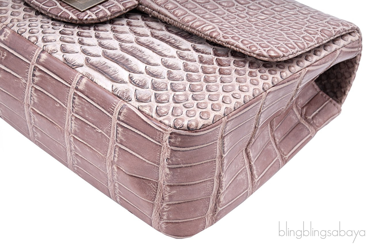 2.55 Reissue Alligator Nude Flap Bag