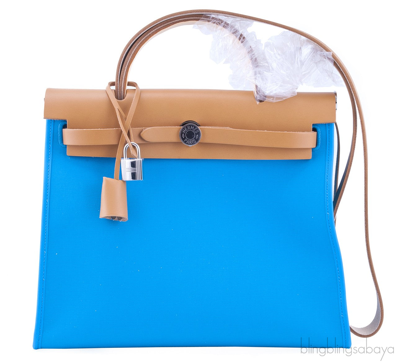 Herbag Zip MM Blue Azteque with Mint