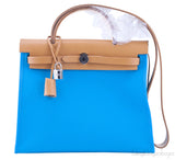 Herbag Zip MM Blue Azteque with Mint