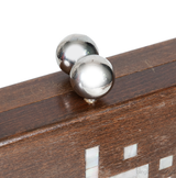 Shell Inlay Wood Clutch