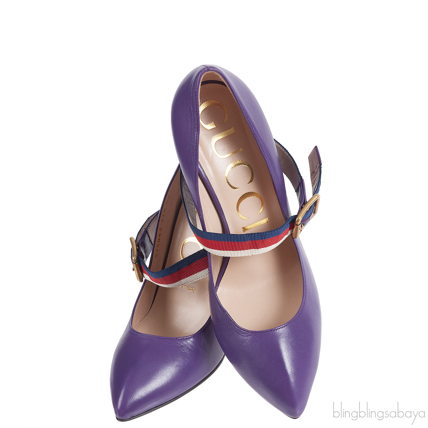 Gucci Purple Sylvie High Heels