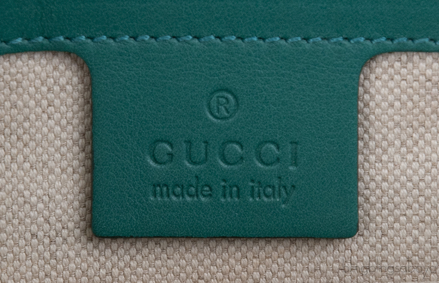 Gucci Bright Bit Green Patent Clutch