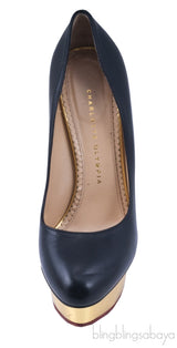 Dolly Leather Platform Pumps