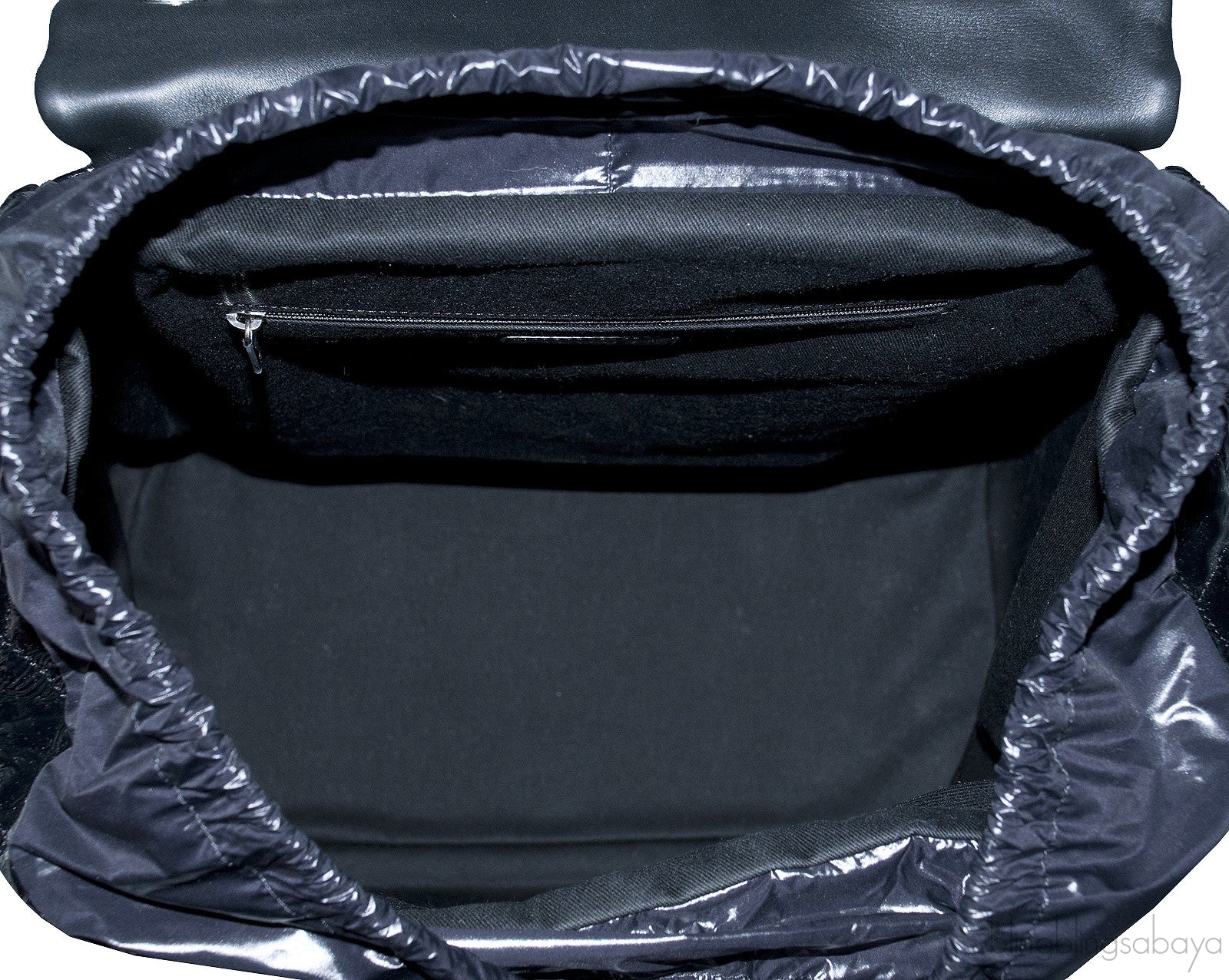 Black Quilted Shopping Trolley Bag