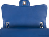 Chanel Classic Blue Python Jumbo Flap Bag