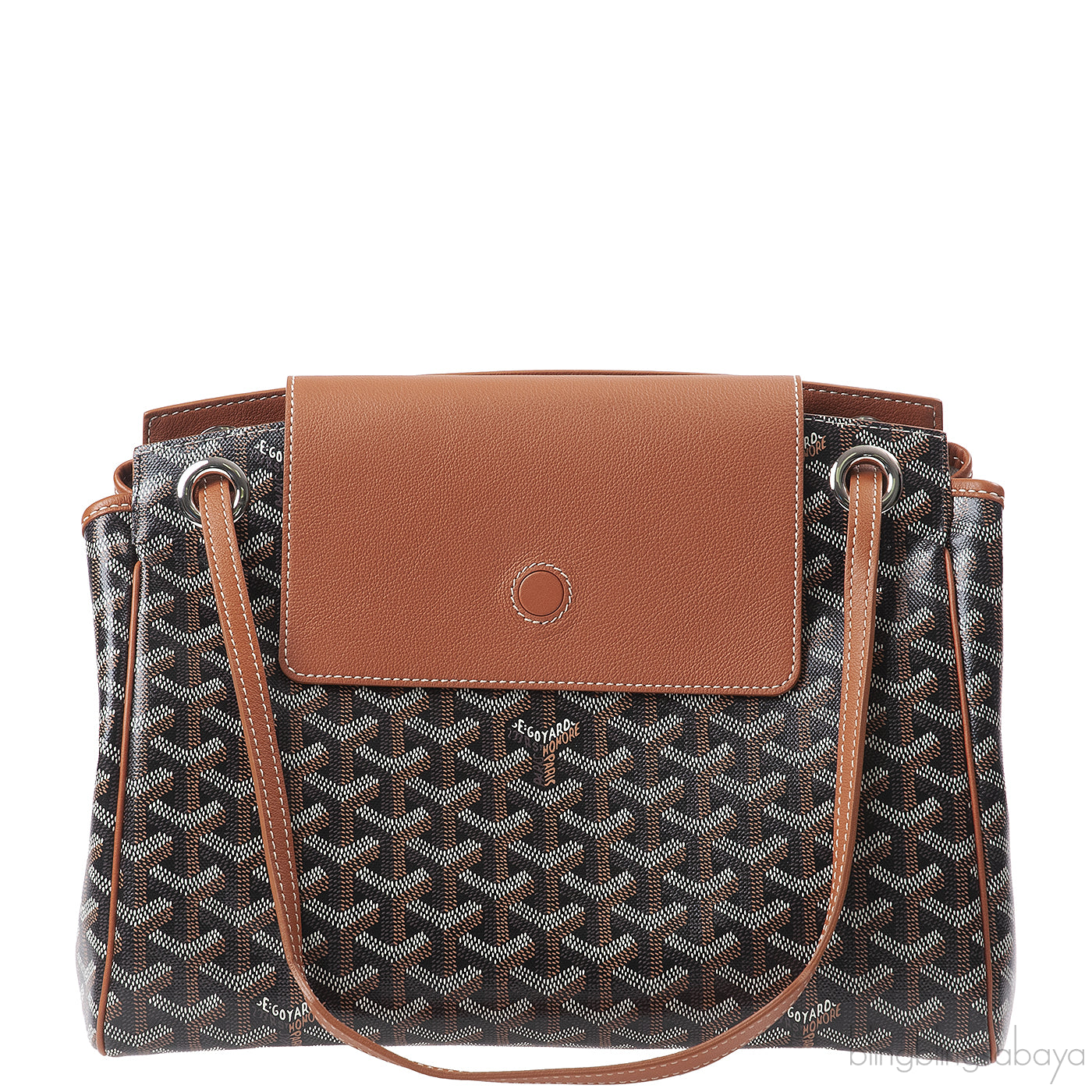 Goyard Black & Tan Routte Suople Bag PM