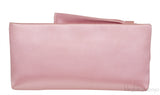 Pink Silk Bow Evening Clutch Bag