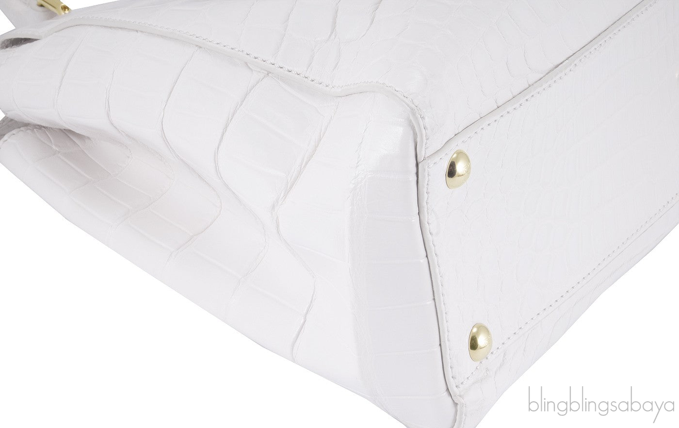 White Pearl Crocodile Peek-a-boo