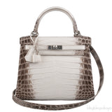 Hermès Kelly 25 Himalaya Niloticus Crocodile PHW