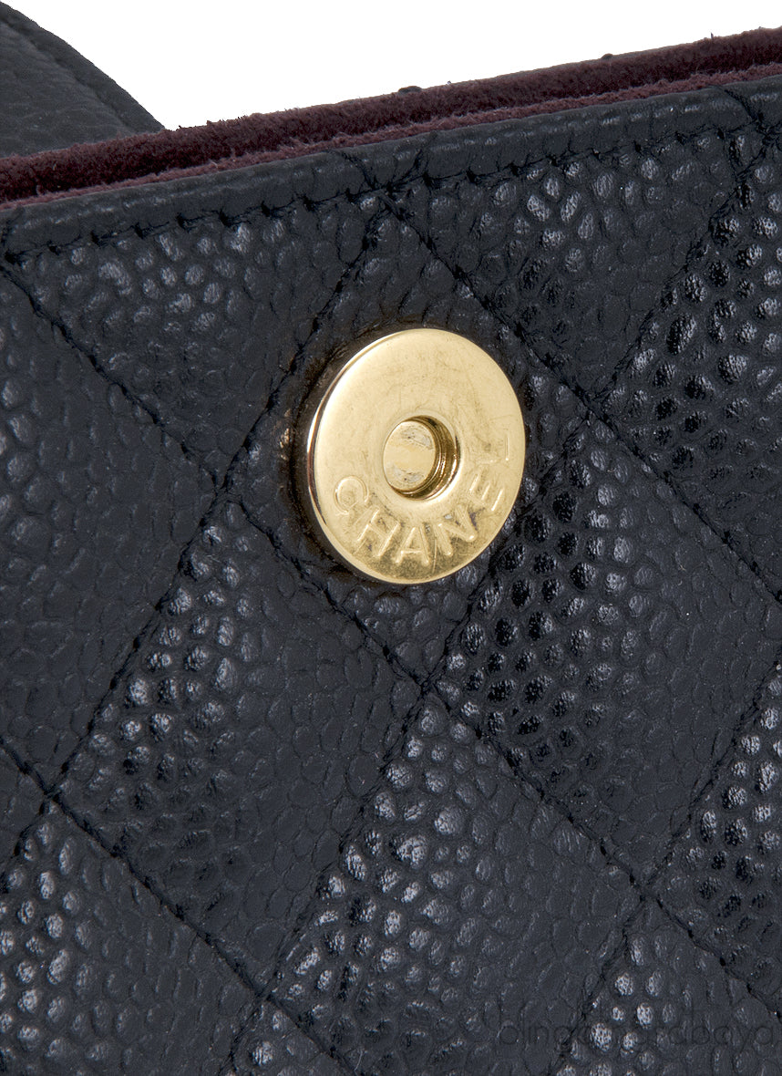 Black Quilted Phone Holder GHW