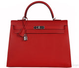 Kelly 35 Rouge Casaque Epsom