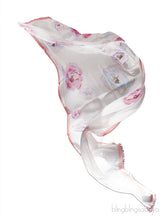 Printed Camellia Off-white Stole