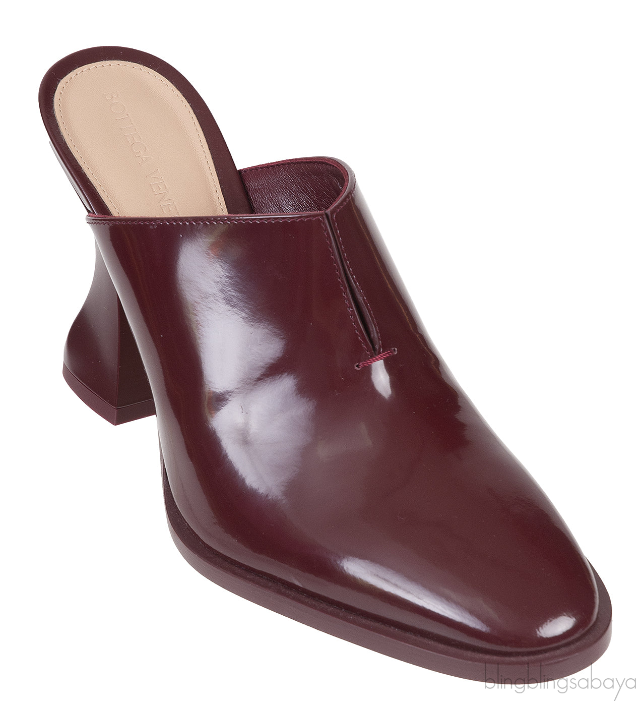 Bottega Veneta Leather Cha-Cha Heeled 100 Mules