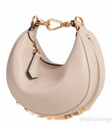 Nano Fendigraphy Grey Leather Charm