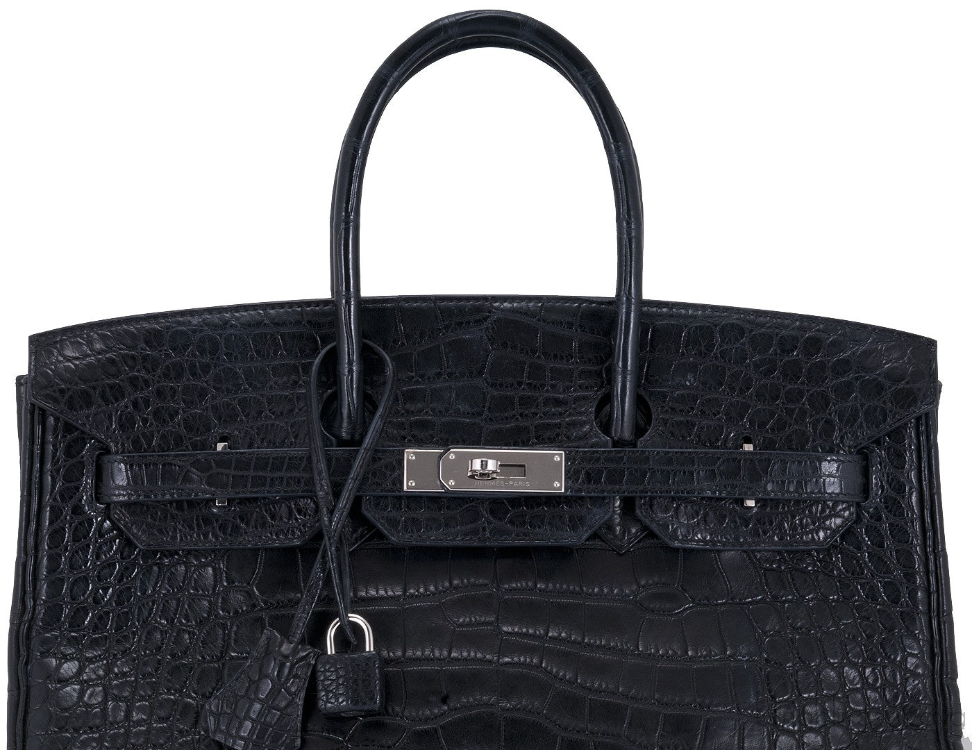 Birkin 35 Black Matte Crocodile PHW