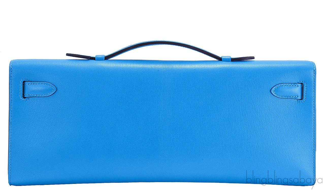 Kelly Cut Blue Azteque Clutch