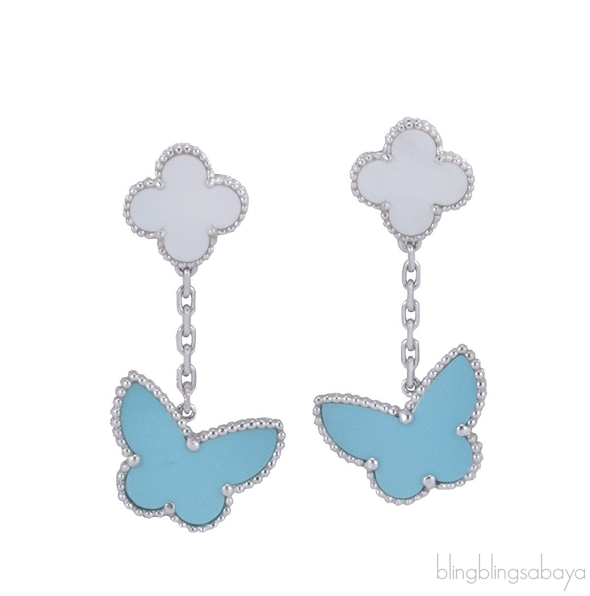 Lucky Alhambra Turquoise Earrings