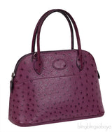 Bolide 27 Purple Ostrich Bag PHW