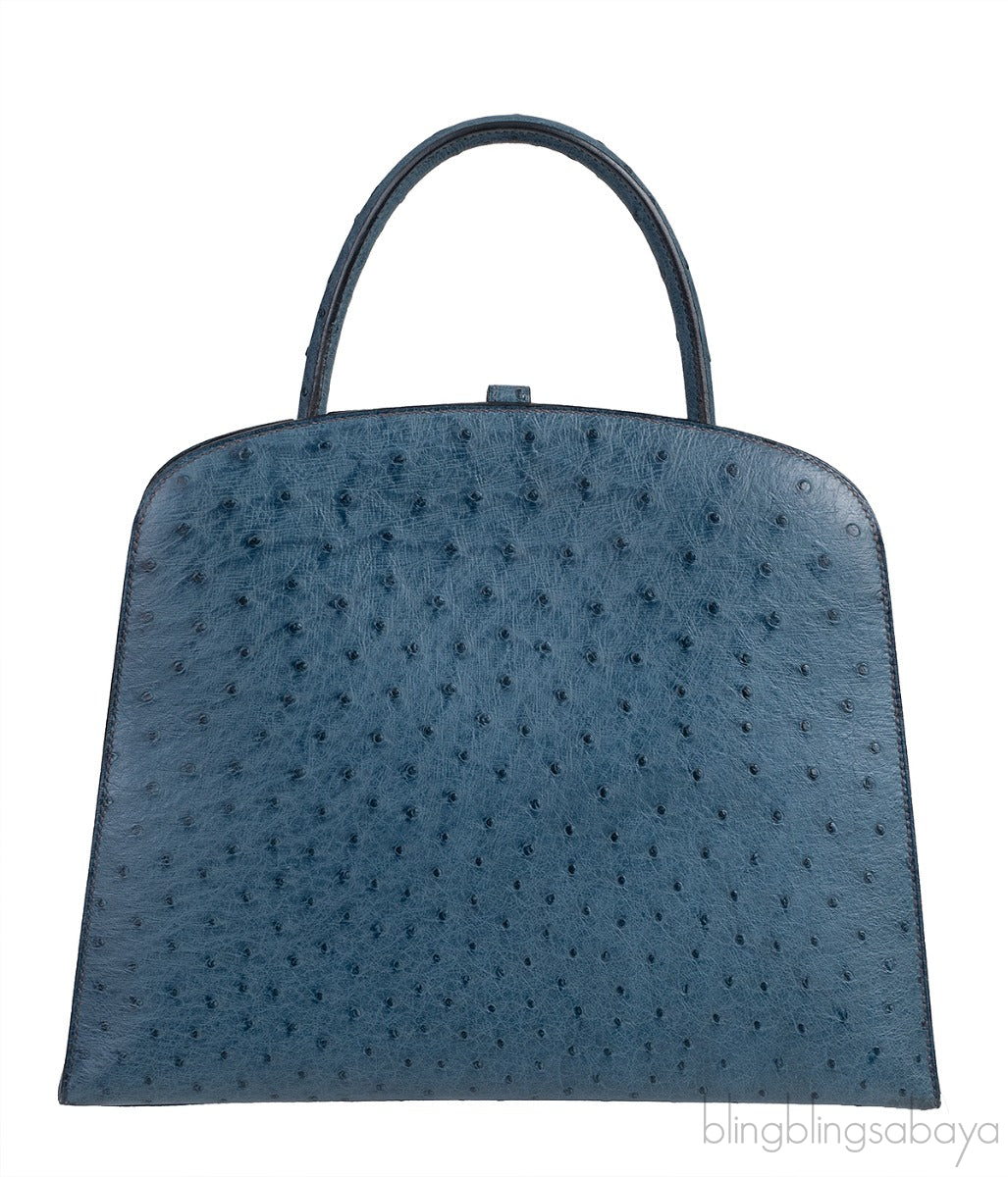 Blue Roy Ostrich Dalvy 30 Bag PHW