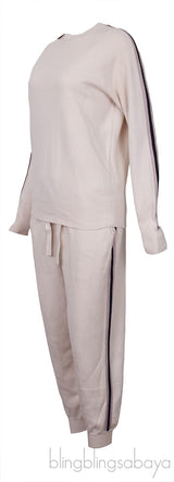 Off-white Black & Purple Trim Track Suit