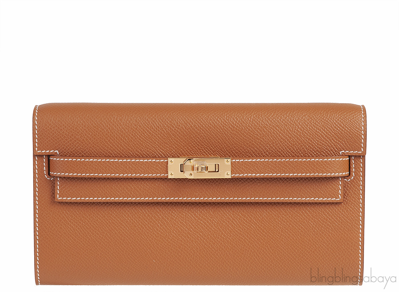 Kelly Classique To Go Gold Epsom Wallet