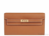 Kelly Classique To Go Gold Epsom Wallet