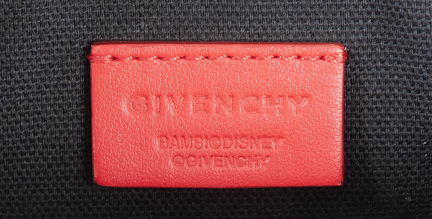 Red Iconic Print Pouch