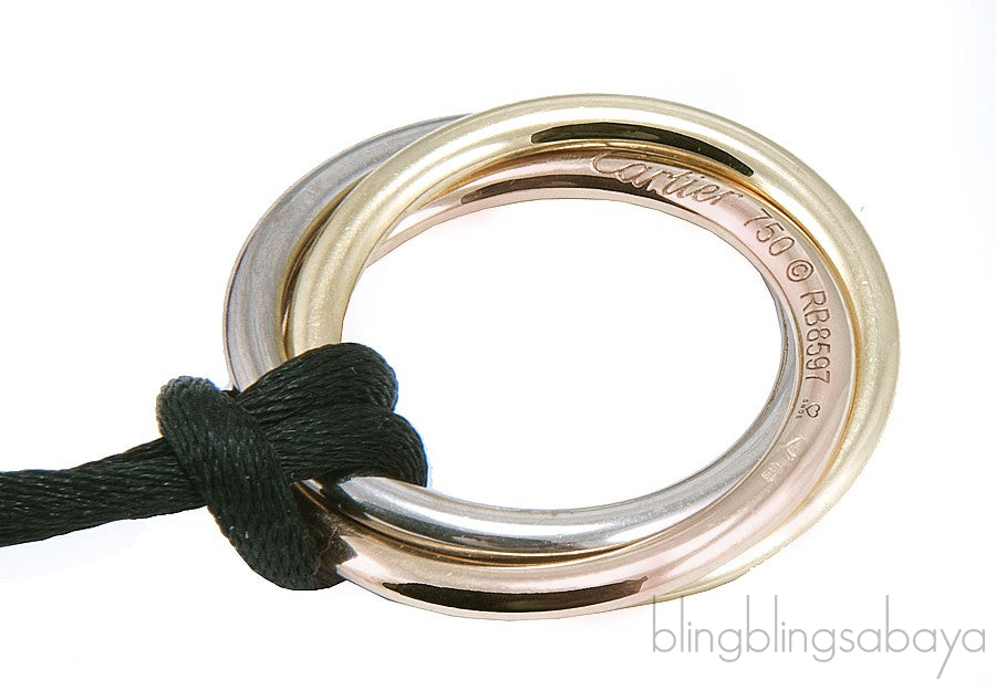 Tricolor Gold Trinity Pendant