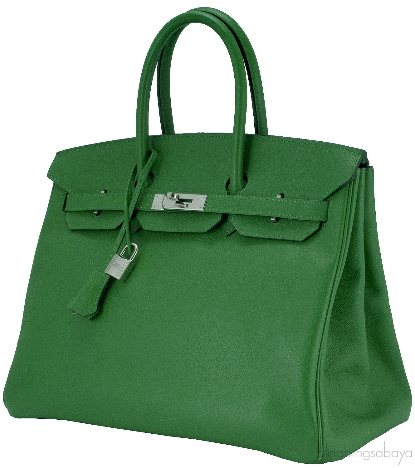 Birkin 35 Vert Bengale Epsom PHW