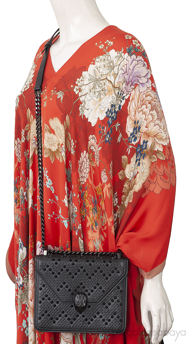 X Nicholas Kirkwood Black Serpenti Forever Crossbody Bag