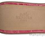 Oran Sandals Bordeaux Alligator
