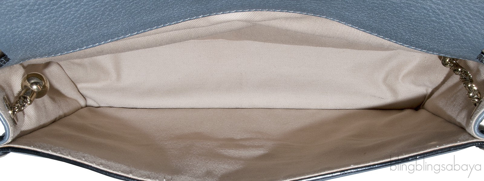 Sally Blue Grey Textured Leather Bag