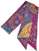 Pink Multicolor Printed Twilly