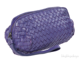 Purple Intrecciato Small Pouch