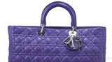 Lady Dior Violet Large Shopping Tote