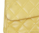Yellow Quilted Classic Jumbo Flap Bag PHW