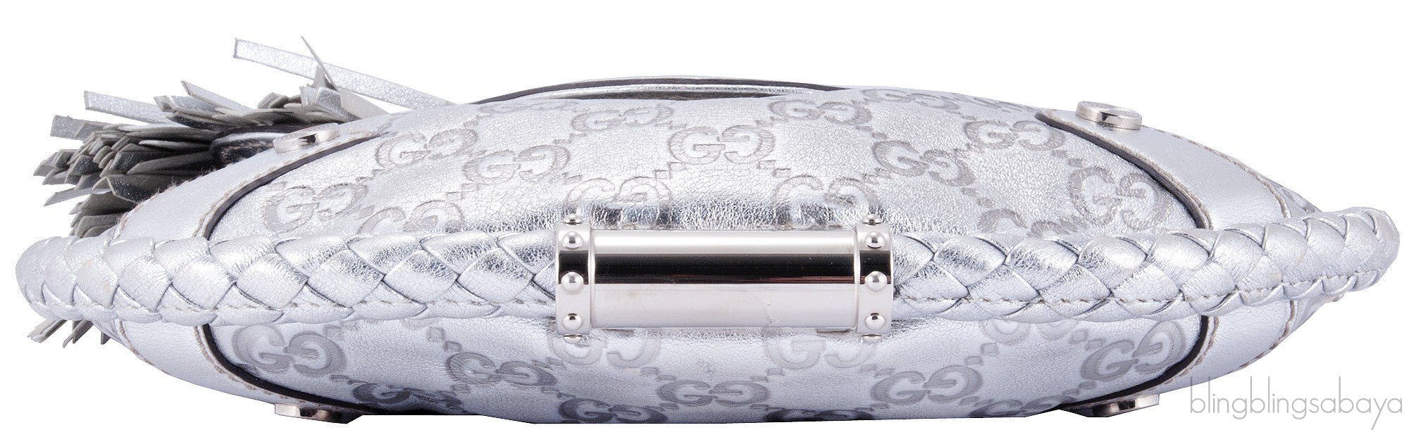 Silver Metallic Small Shoulder Bag