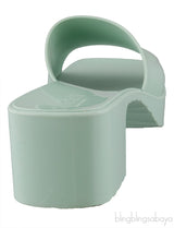 Pastel Green Rubber Slide Sandals